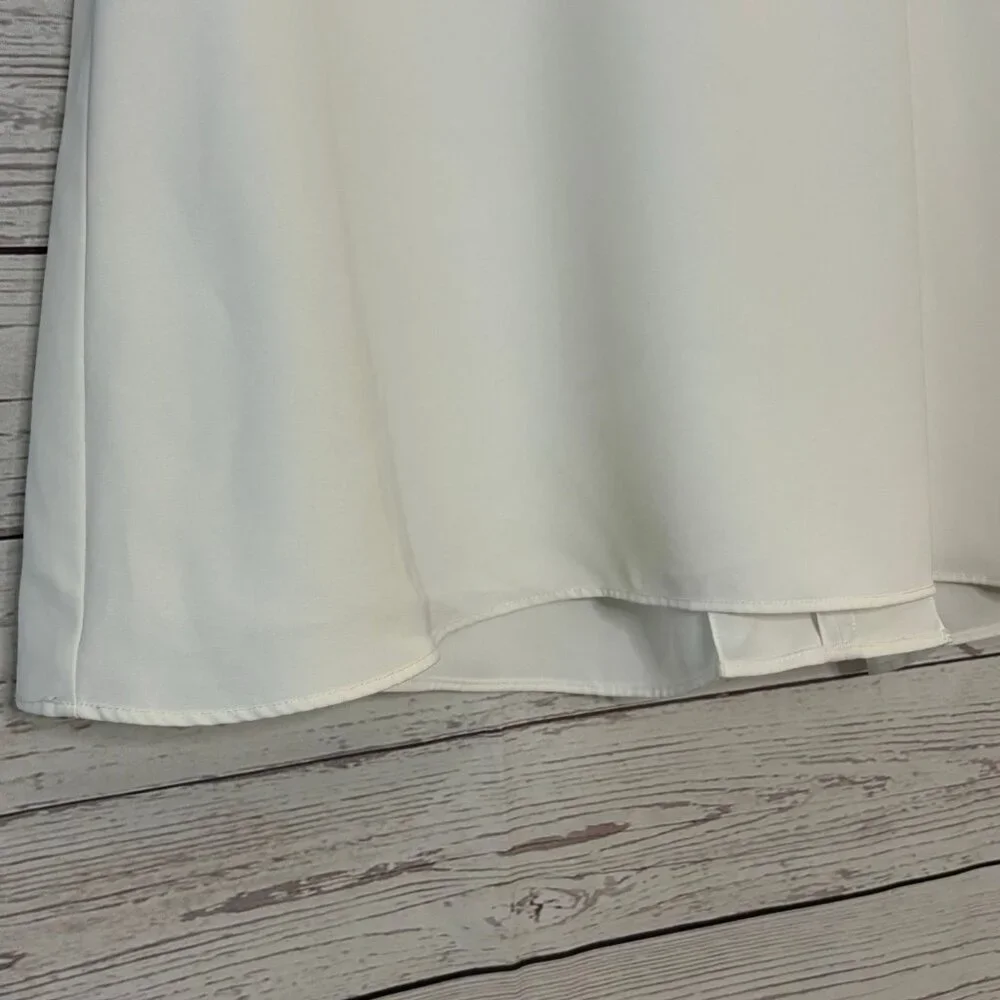 Uniqlo A-Line White Top Sz Med - Picture 4 of 6